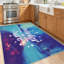 Tapis d'intérieur blanc lavable à la machine, avec motif de feu, de neige et de dessins.-921762030
