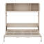 Grand lit escamotable avec armoires de rangement, lit escamotable, lit plateforme pliable pour chambre d'amis, salon-1006789306