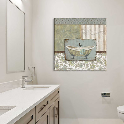 «Country Style Bath I (Square)» par Carol Robinson, reproduction