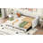 Twin Xl To King Beige Upholstered Daybed With Two Drawers, Stylish Buttoned Design On Back And Drawer, Comfort Foam Padding Size Storage Soft Seating , Wood Slats For Support