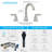 Bathroom faucet with 360 degree turn spout-110825923