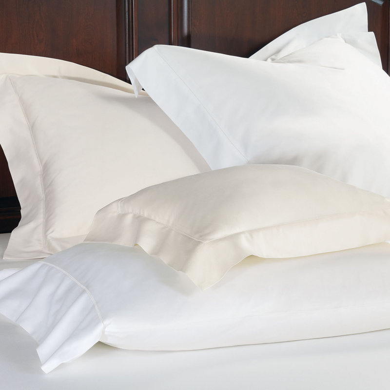 Roma Pillow Case, White, King Pillowcase