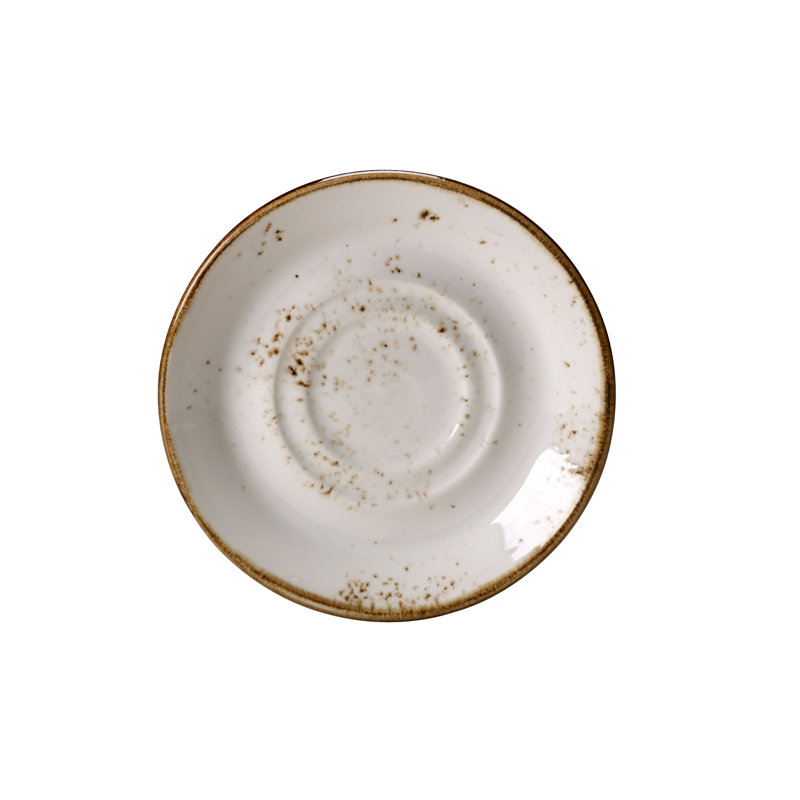 Soucoupe BLEU ARTISANAL, Blanc