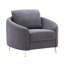 Chaise yuina, lin gris