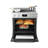 Lanbo 30 Inch 5.9 Cu.ft. Freestanding Electric Convection Range with Air Fry and Rotisserie, 5 Elements and Front Touch Control