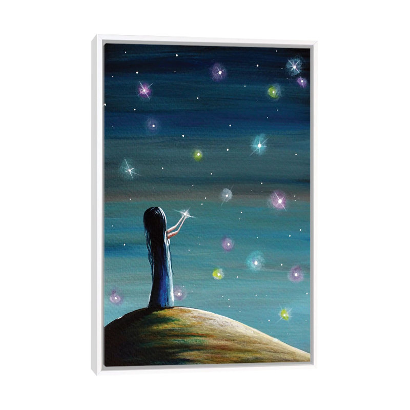 Keeping Her Dreams Alive 1 Piece Painting on Canvas, 66.04 cm H x 45.72 cm W, White Framed