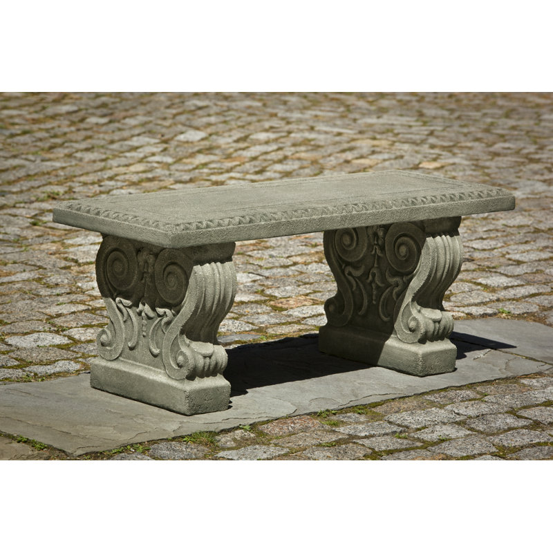 Finkel Outdoor Bench, Nero Nuovo