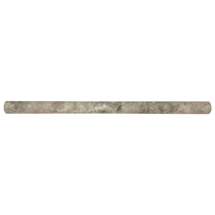 Silver 12'' L x 0.75'' W Round Tile Trim