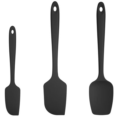U-Taste 600ºF High Heat-Resistant Silicone Spatula Set of 3, BPA-Free Kitchen Baking Cooking Tools