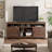 Farmhouse TV Stand 70.9" - Adjustable Shelves, Cabinet Doors - Entertainment Center for Living Room/Bedroom-1199032258