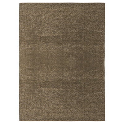 One-of-a-Kind Rectangle 10'0" X 14'0" No Area Rug in Brown/Gold