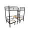 Lit mezzanine avec ensembles de table transformables en lits superposés-792649867