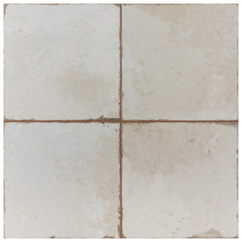 Kings Original 18" x 18" Ceramic Wall & Floor Tile, White