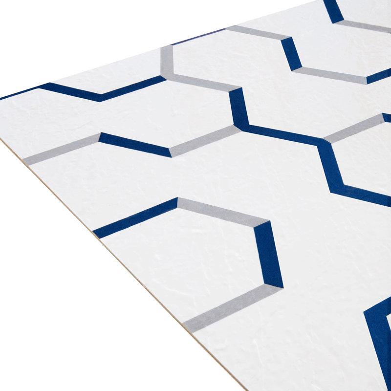 Retro Self Adhesive 12" x 12" x 1.5mm Luxury Vinyl Tile, Geo Puzzle