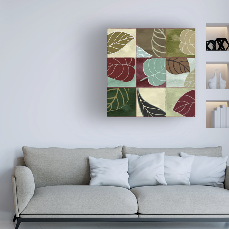 Art sur toile Leaf Sasha, H 14 po x l 14 po