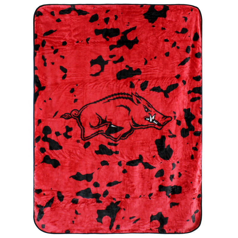 NCAA Knitted Throw Blanket, Arkansas
