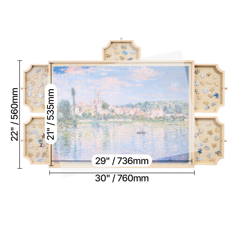 VEVOR Wood Puzzle/Brainteaser, 3cm H x 55.9cm W x 76.2cm D