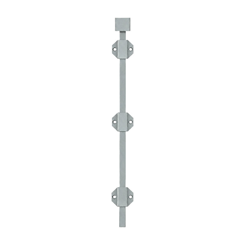 Boulon de surface moderne 24 po Deltana 24SBM15, laiton massif nickel brossé, Nickel brossé