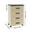 4-Tier Drawer Storage Cabinet With Wheels