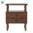 Vivienne Easy Assembly Solid Wood Spindle 2-Drawer Nightstand-1628919515