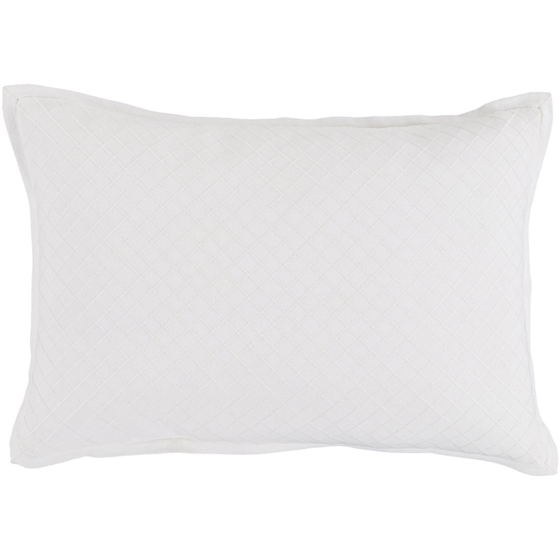 Hamden Geometric Cotton Throw Pillow, Down Fill, Mint