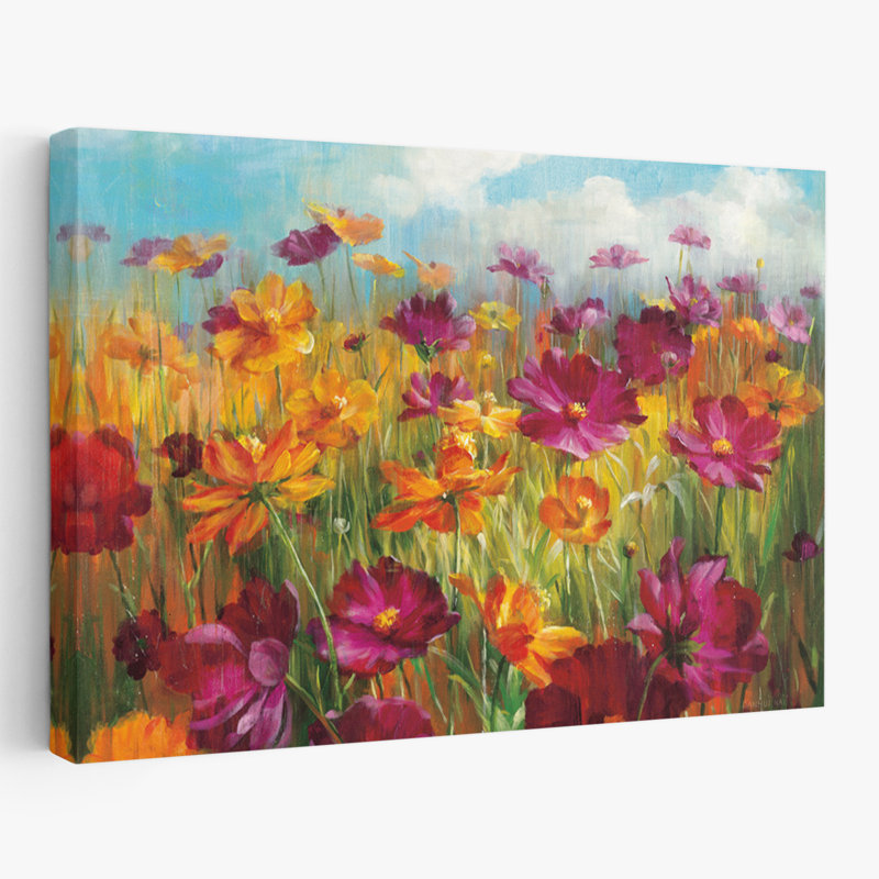 Cosmos Fields - Cosmos dans le champ, H 32 po x l 48 po