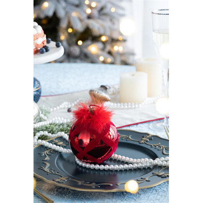 D3.9" Christmas Ball Ornaments, Glass Decorative Hanging Ball Christmas Tree Ornaments For Holiday Party