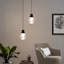 Mini-luminaire suspendu sphérique transparent 1 lumière
