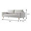 Canapé contemporain l 83 po, blanc cassé-289373526