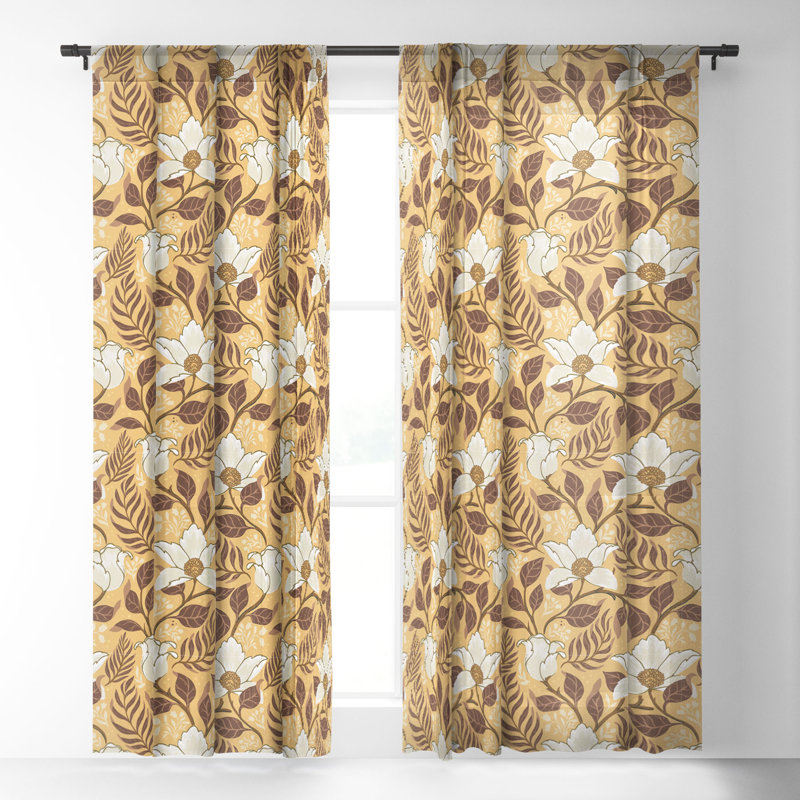Rideau en polyester Falconet, L 50 po x L 84 po