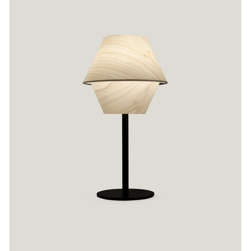 Hotel Table Lamp, Ivory White, Matte Black, Non-Dimmable
