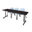 Table de formation en T Nick Nick, chaises empilables 2 M-32817767-32817769