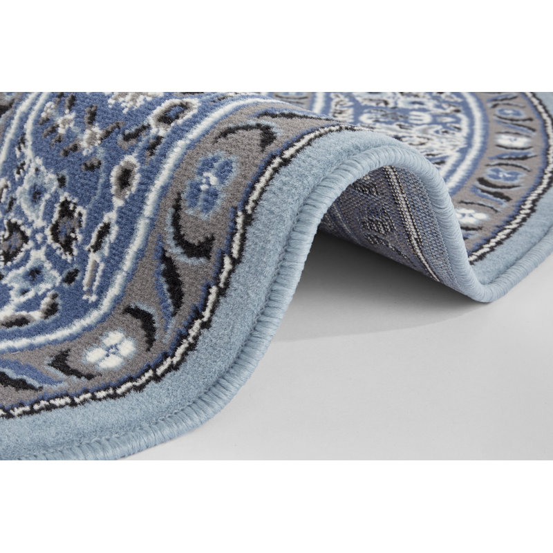 Skazar Isfahan Tufted Blue Rug, Rectangle 200 x 290cm