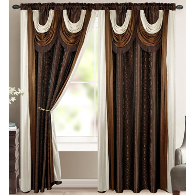 Paire de rideaux obscurcissant avec passe-tringle Luxury Ikat
