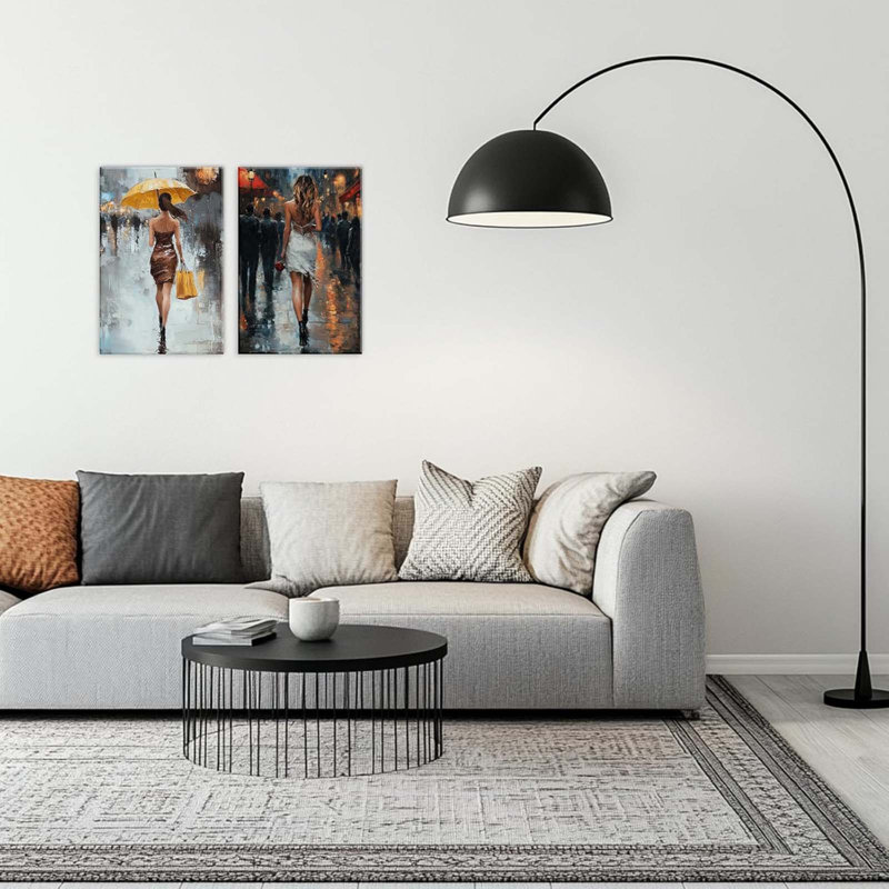 2 Piece Wrapped Canvas Print, 60 cm H x 40 cm W