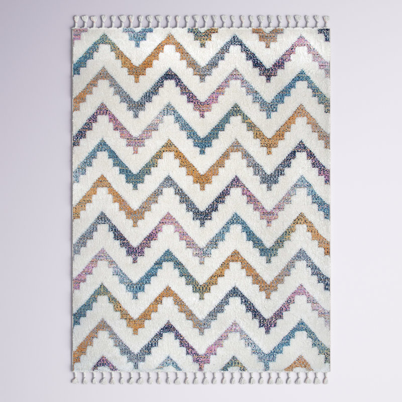 Mercedes MercedesPower Loom Chevron Area Rug , Rectangle 7'10" x 10'8"