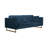 90" Velvet Square Arm Sofa with Reversible Cushions-1832535826