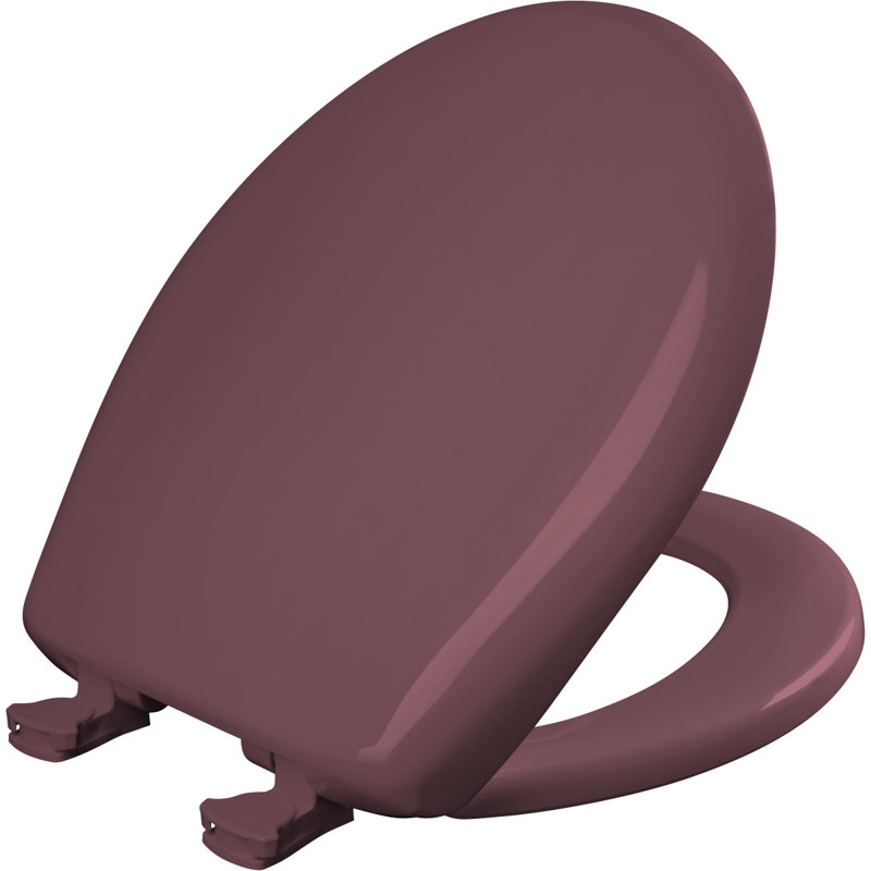 Round Toilet Seat and Lid, Raspberry