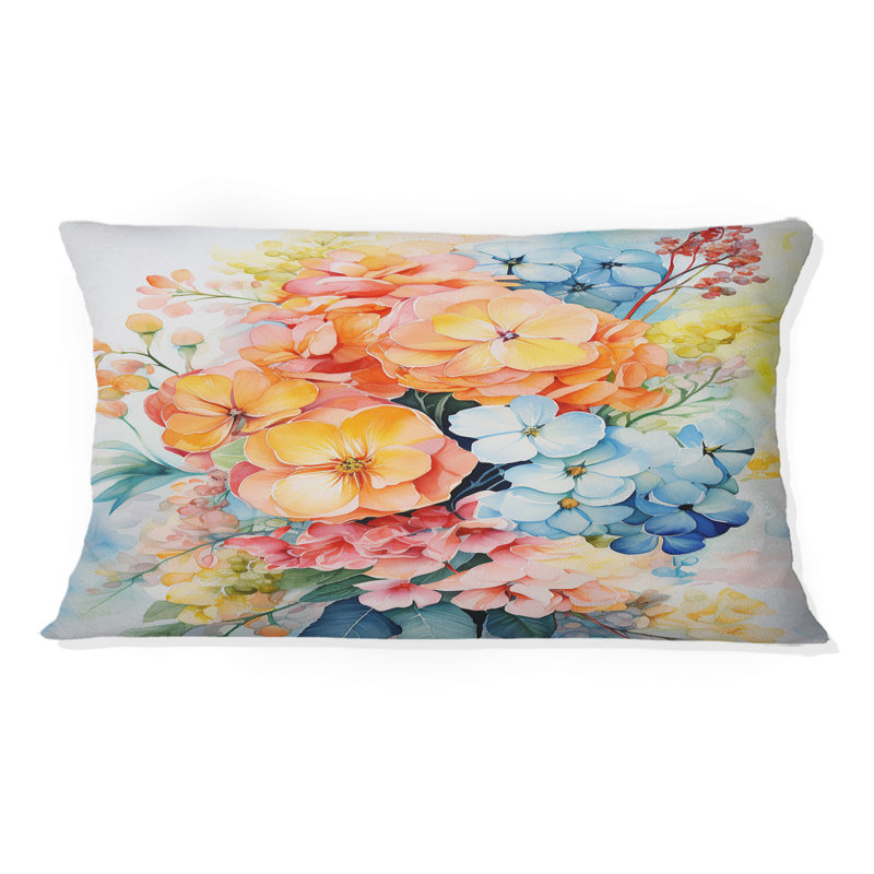 Coussin décoratif orange orange abstrait Lifes I - Abstract Still Lifes