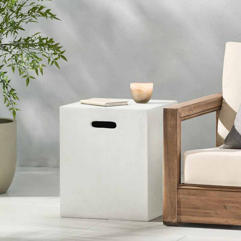Support de réservoir 16 x 20 pouces / table d'appoint, blanc