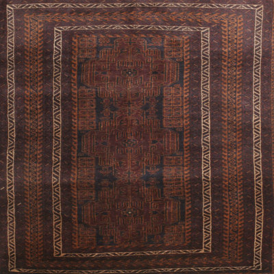 Tapis oriental brun / noir