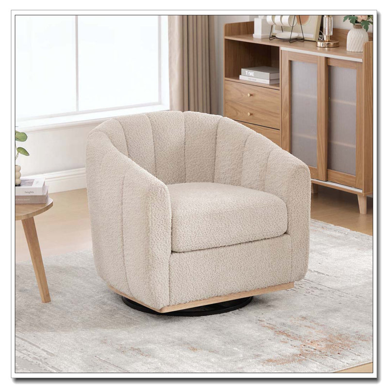 Fauteuil pivotant en chenille 31,89 po, Blé