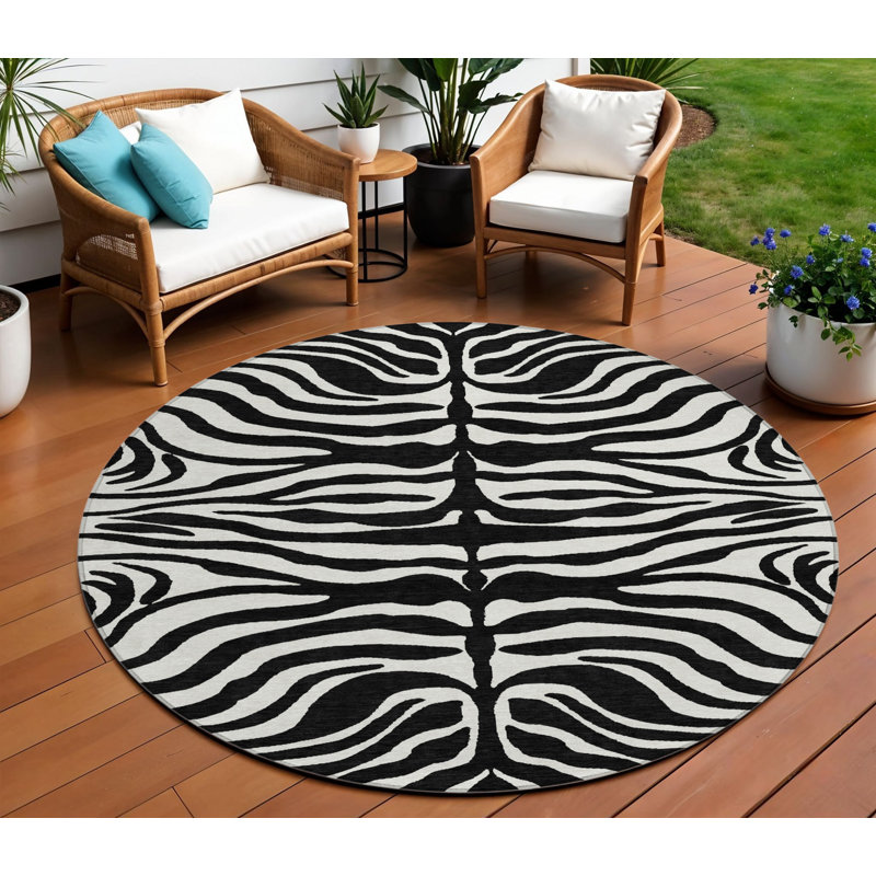 Tapis d'intérieur rond 8 po