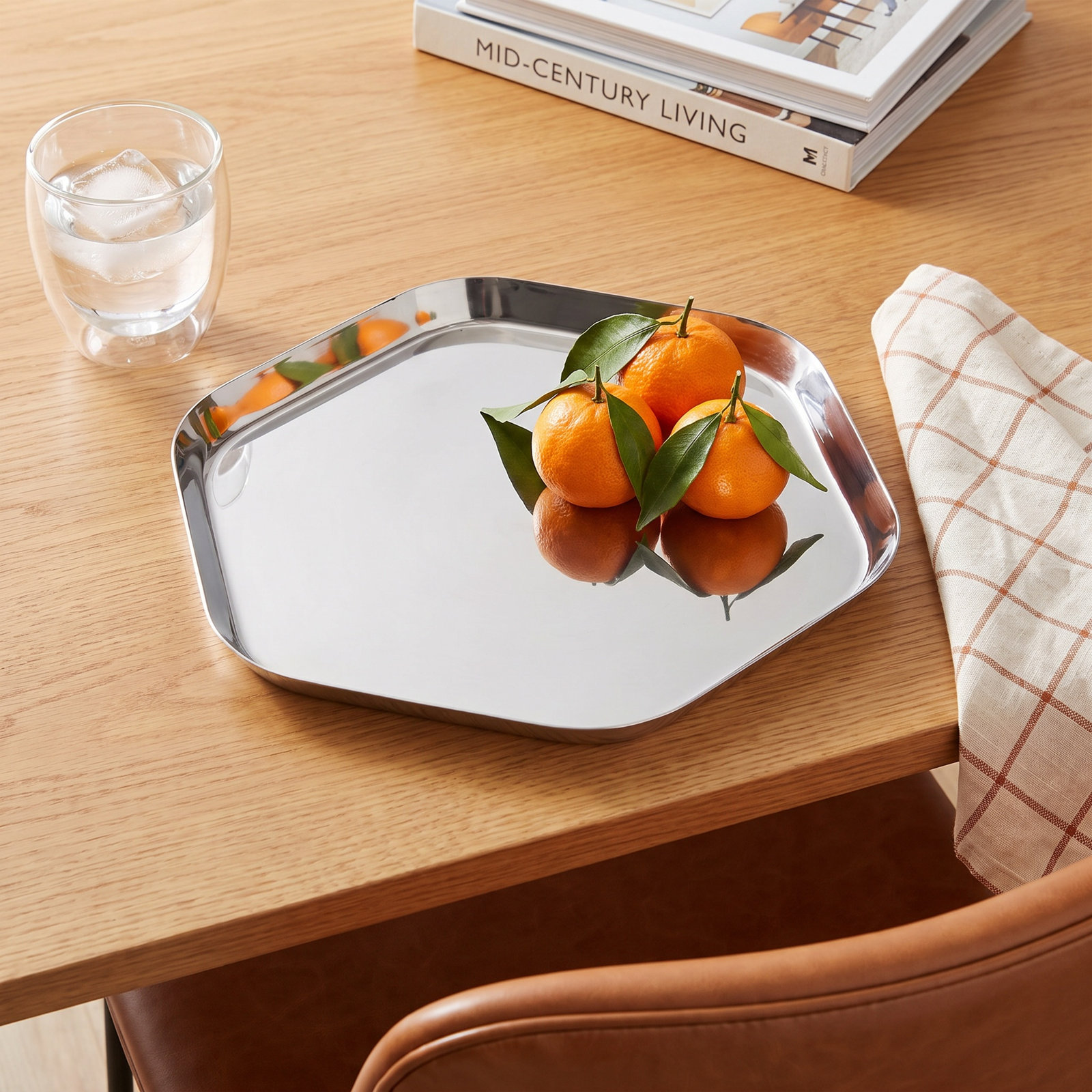 Huffman Decorative Tray, 0.75" H x 12.75" W x 12.75" D
