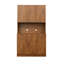 Armoire de cuisine haute avec 6 portes, 1 tablette ouverte et 1 tiroir-1950199053
