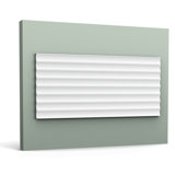 1/2 in D x 9-7/8 in W x 78-3/4 in L Primed White Polyurethane Panel Moulding