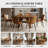 43.3''-59'' Extendable Round Dining Table For 4-6, Mid Century Modern Wooden Round Table With Removable Leaves Space Saving, For Kitchen Living Room-123349321-123349322