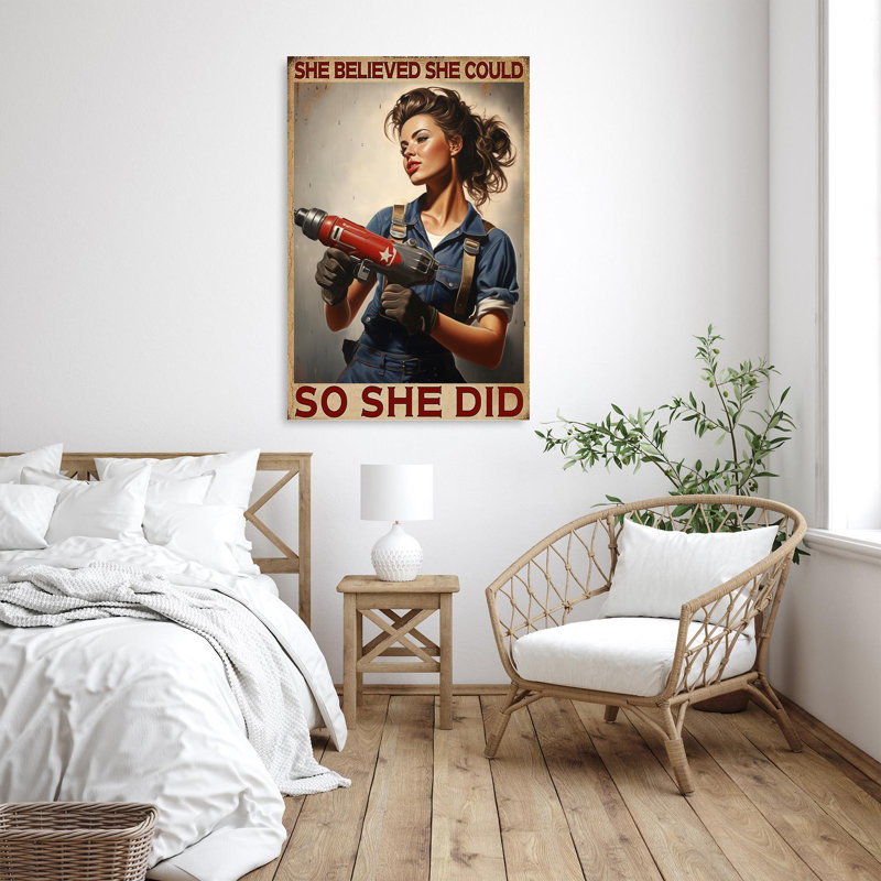 Hynek She Believed She She So So She Did - 1 pièce, impression sur toile tendue sur toile tendue