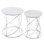 Fleta 21" Marble Round End Tables