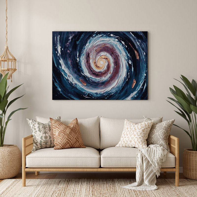 Photographie de galaxie spirale Sci Fi Galaxy, H 132 po x l 168 po x P 0,05 po